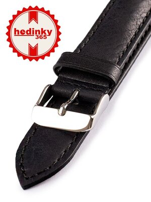 Correa unisex de piel negra HYP-06-NERO