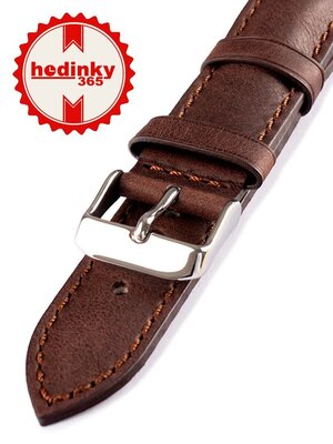 Correa unisex de piel marrón HYP-06-MORO