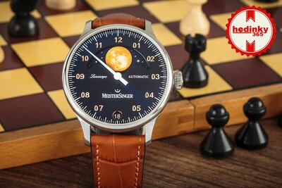 MeisterSinger Lunascope Automatic Moon Phase Date LS908G_SG03