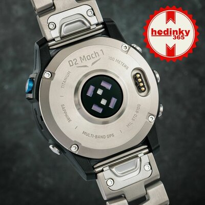 Garmin D2 Mach 1, Vented Titanium Bracelet (+ correa extra)