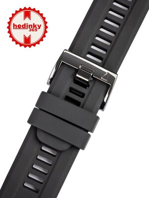 Correa de silicona Ricardo 26mm (para Garmin Fenix 8/7X/6X (51mm), Tactix, etc.), negro, QuickFit