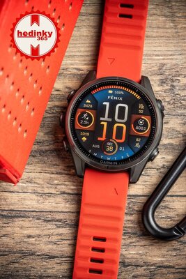 Correa de silicona Ricardo 20mm (para Garmin Fenix 8/7S/6S (43mm), etc.), rojo, QuickFit