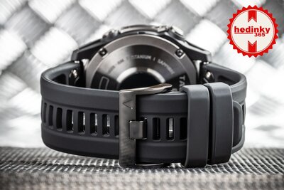 Correa de silicona Ricardo 26mm (para Garmin Fenix 8/7X/6X (51mm), Tactix, etc.), negro, QuickFit