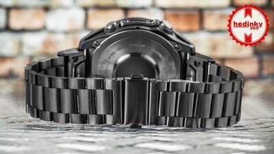 Brazalete de acero inoxidable Ricardo 22mm (para Garmin Fenix 8/7/6 (47mm), Epix 2, etc.), negro V1, QuickFit