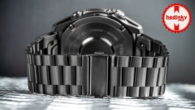 Brazalete de acero inoxidable Ricardo 26mm (para Garmin Fenix 8/7X/6X (51mm), Tactix, etc.), negro V1, QuickFit