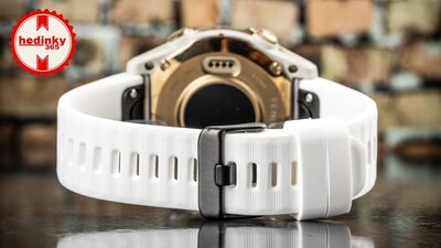 Correa de silicona Ricardo 20mm (para Garmin Fenix 8/7S/6S (43mm), y otros), blanca, QuickFit