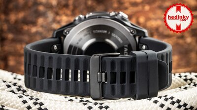 Correa de silicona Ricardo 22mm (para Garmin Fenix 8/7/6 (47mm), Epix 2 y otros), negra V1, QuickFit
