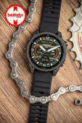 Correa de silicona Ricardo 22mm (para Garmin Fenix 8/7/6 (47mm), Epix 2 y otros), negra V1, QuickFit