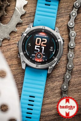 Correa de silicona Ricardo 26mm (para Garmin Fenix 8/7X/6X (51mm), Tactix etc.), azul V3, QuickFit