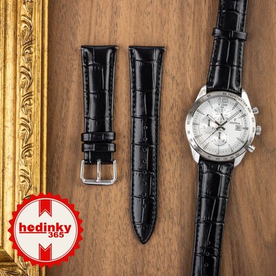 correa de cuero Ricardo Todi, negra