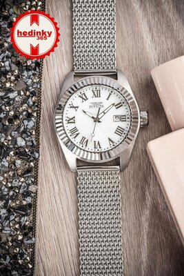 brazalete de acero inoxidable Ricardo Milano, plateado, de malla milanesa