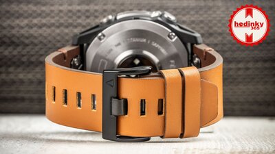 Correa de cuero Ricardo 26mm (para Garmin Fenix 8/7X/6X (51mm), Tactix etc.), marrón, QuickFit