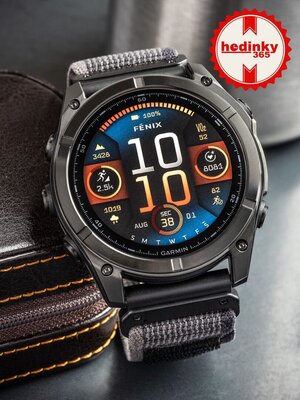 correa de nailon Ricardo 26mm (para Garmin Fenix 8/7X/6X (51mm), Tactix etc.), gris V3, QuickFit