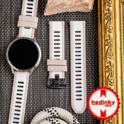 Correa de silicona Ricardo 18mm (para Garmin Venu 2S, Vívoactive 4S, Forerunner 265S, Venu 3S etc.), multicolor, Quick Release