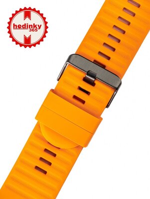 Ricardo Correa de silicona 26mm (para Garmin Fenix 8/7X/6X (51mm), Tactix etc.), naranja, QuickFit