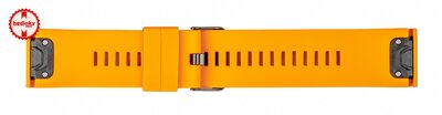 Correa de silicona Ricardo 26mm (para Garmin Fenix 8/7X/6X (51mm), Tactix etc.), naranja V1, QuickFit