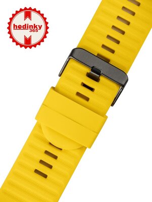 Ricardo Correa de silicona 26mm (para Garmin Fenix 8/7X/6X (51mm), Tactix etc.), amarillo V2, QuickFit