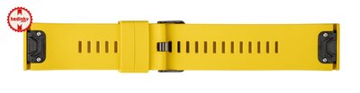 Correa de silicona Ricardo 26mm (pro Garmin Fenix 8/7X/6X (51mm), Tactix aj.), amarillo V2, QuickFit