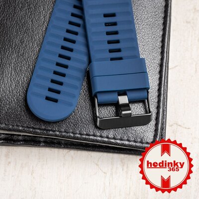 Correa de silicona Ricardo 26mm (pro Garmin Fenix 8/7X/6X (51mm), Tactix aj.), azul V4, QuickFit