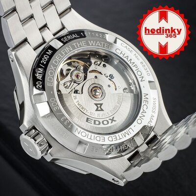 Edox Delfin Mecano 85310-3dm-ngin Limited Edition 300pcs (+ enrollador para relojes)
