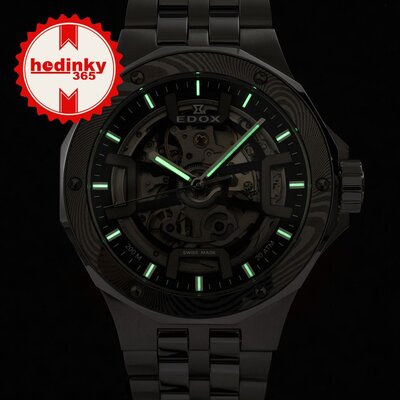 Edox Delfin Mecano 85310-3dm-ngin Limited Edition 300pcs (+ enrollador para relojes)